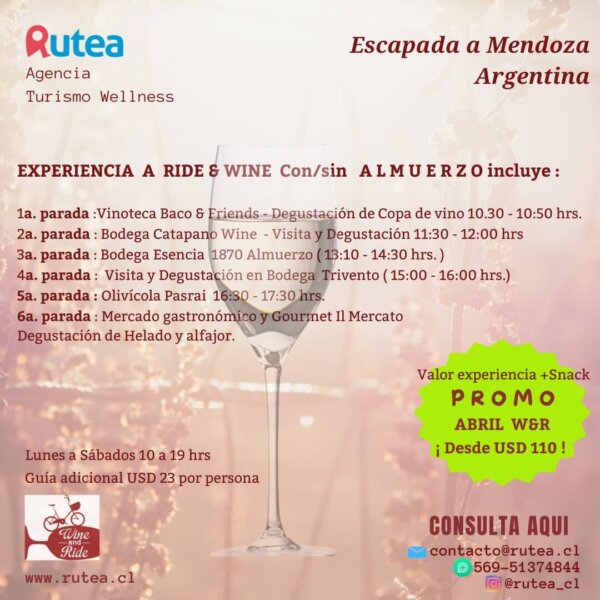 Experiencia Wine & Ride Mendoza - Imagen 3